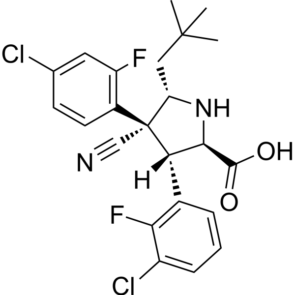 (3S,4R,5S)-rel-3-(3-Chloro-2-fluorophenyl)-4-(4-chloro-2-fluorophenyl)-4-cyano-5-neopentylpyrrolidin